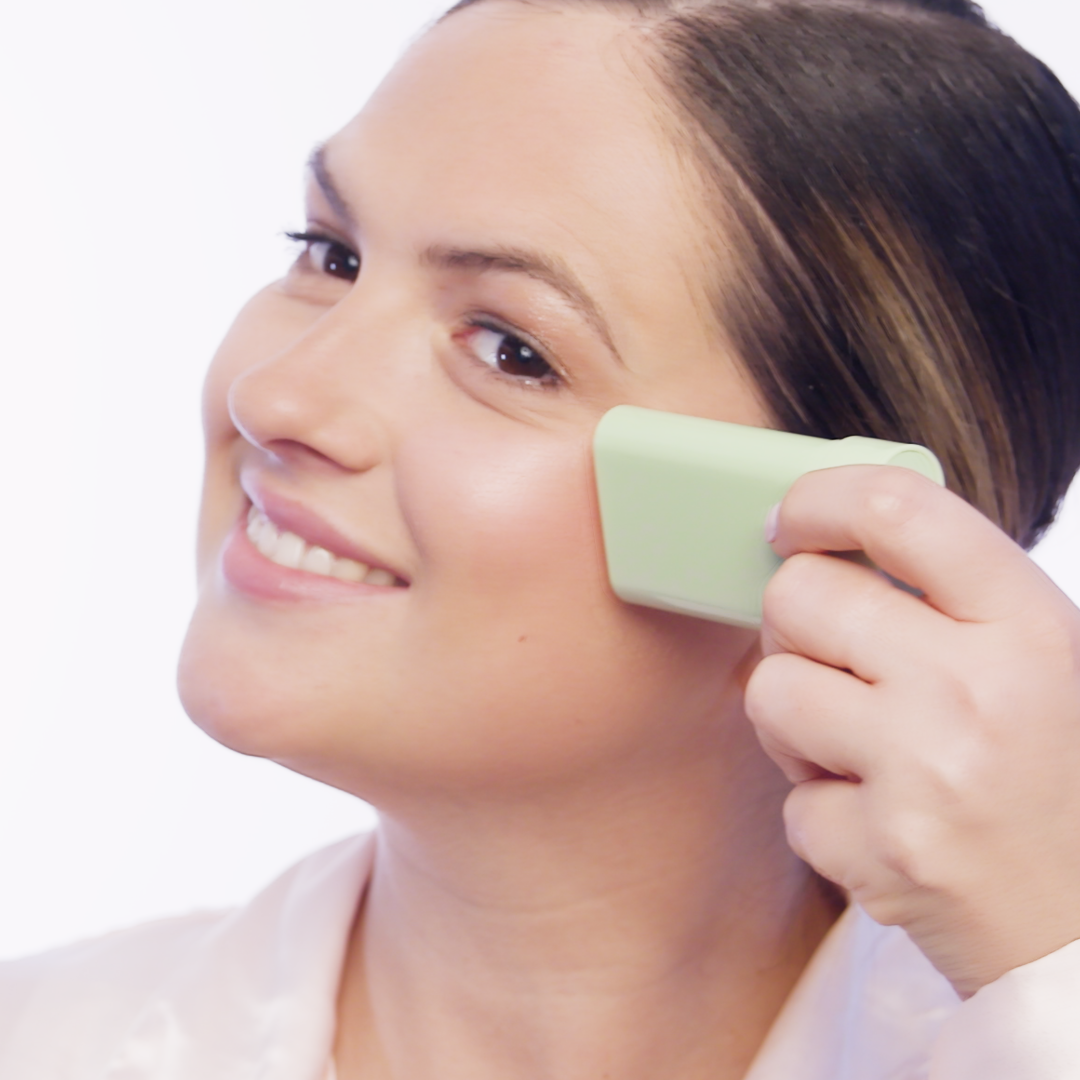 On-the-Glow Blush swipe on face