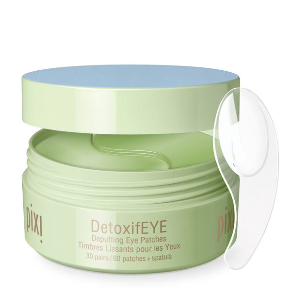 Pixi DetoxifEYE Depuffing Eye Patches opened with scooper