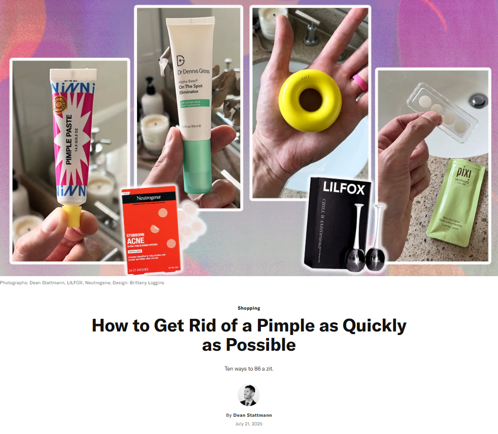 GQ: How to Get Rid of a Pimple as Quickly as Possible