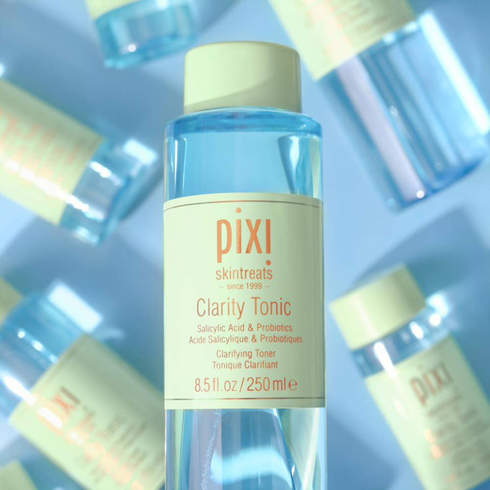 Clarity Tonic shown on a blue background