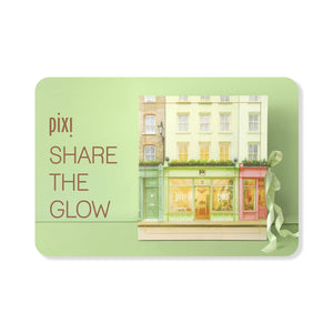 Share the Glow Pixi Gift Card with 12 Days of Icons Calendar